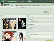 Tablet Screenshot of fastcamel.deviantart.com