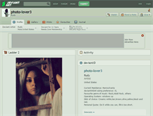 Tablet Screenshot of photo-lover3.deviantart.com