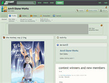 Tablet Screenshot of anvil-stone-works.deviantart.com