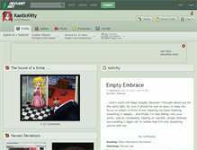 Tablet Screenshot of kaotickitty.deviantart.com