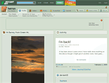 Tablet Screenshot of herron.deviantart.com