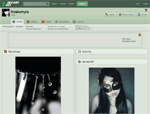 Tablet Screenshot of freakomyra.deviantart.com