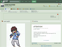 Tablet Screenshot of honeymusterd.deviantart.com
