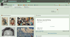 Desktop Screenshot of mauia.deviantart.com
