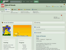 Tablet Screenshot of duke-of-donuts.deviantart.com