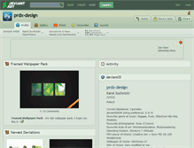 Tablet Screenshot of prdx-design.deviantart.com