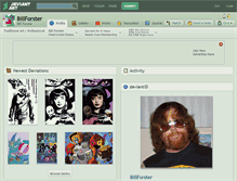Tablet Screenshot of billforster.deviantart.com