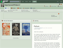 Tablet Screenshot of majorgeneralwhiskers.deviantart.com