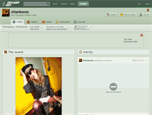 Tablet Screenshot of chianbones.deviantart.com