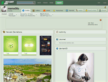 Tablet Screenshot of memo00o.deviantart.com
