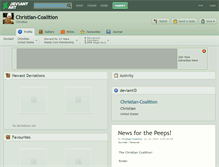 Tablet Screenshot of christian-coalition.deviantart.com