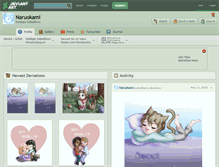 Tablet Screenshot of naruokami.deviantart.com