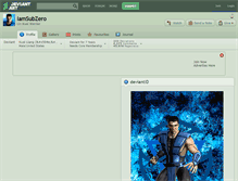 Tablet Screenshot of iamsubzero.deviantart.com