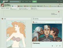 Tablet Screenshot of kiwifairy.deviantart.com