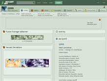 Tablet Screenshot of g999.deviantart.com
