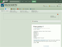 Tablet Screenshot of daisy-savvanah-fox.deviantart.com