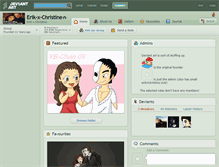 Tablet Screenshot of erik-x-christine.deviantart.com