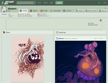 Tablet Screenshot of diseann.deviantart.com