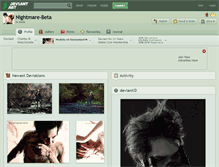 Tablet Screenshot of nightmare-beta.deviantart.com
