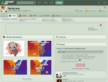 Tablet Screenshot of darkyleon.deviantart.com