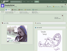 Tablet Screenshot of paradoxportal.deviantart.com