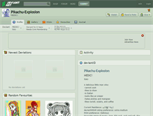Tablet Screenshot of pikachu-explosion.deviantart.com