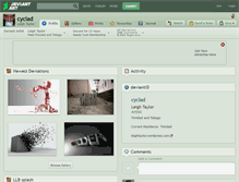 Tablet Screenshot of cyclad.deviantart.com