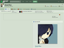 Tablet Screenshot of blood-lilyx.deviantart.com