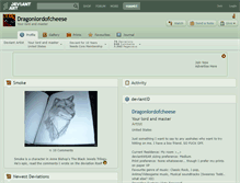 Tablet Screenshot of dragonlordofcheese.deviantart.com