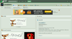 Desktop Screenshot of cascadameow.deviantart.com