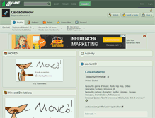 Tablet Screenshot of cascadameow.deviantart.com