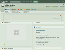 Tablet Screenshot of golden-gardens.deviantart.com