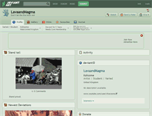 Tablet Screenshot of lavaandmagma.deviantart.com