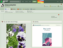 Tablet Screenshot of hisnameismynm2.deviantart.com