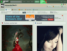 Tablet Screenshot of alexandravbach.deviantart.com