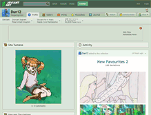 Tablet Screenshot of dun12.deviantart.com