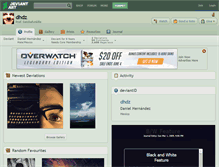 Tablet Screenshot of dhdz.deviantart.com