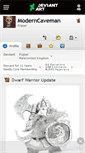 Mobile Screenshot of moderncaveman.deviantart.com