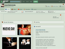 Tablet Screenshot of essentialmelody.deviantart.com