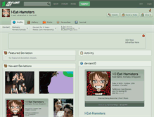 Tablet Screenshot of i-eat-hamsters.deviantart.com