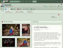 Tablet Screenshot of ladynoelle.deviantart.com