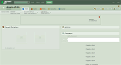 Desktop Screenshot of dreams-of-life.deviantart.com