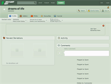 Tablet Screenshot of dreams-of-life.deviantart.com