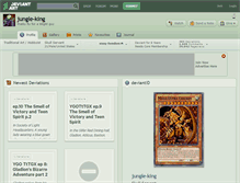 Tablet Screenshot of jungle-king.deviantart.com