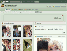 Tablet Screenshot of demonninjawolf.deviantart.com