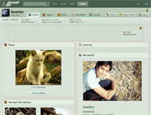 Tablet Screenshot of fanelion.deviantart.com