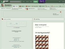 Tablet Screenshot of missmetro.deviantart.com