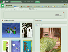 Tablet Screenshot of colormuse.deviantart.com