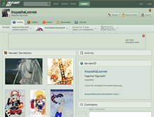 Tablet Screenshot of inuyashaloovee.deviantart.com