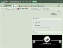 Tablet Screenshot of dezirinda.deviantart.com
